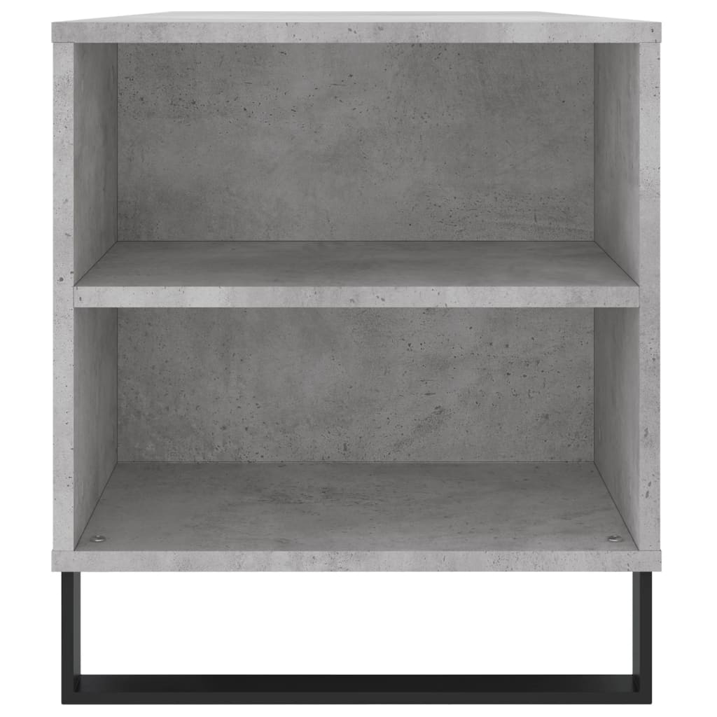Tavolino Salotto Grigio Cemento 102x44,5x50cm Legno Multistrato 831008