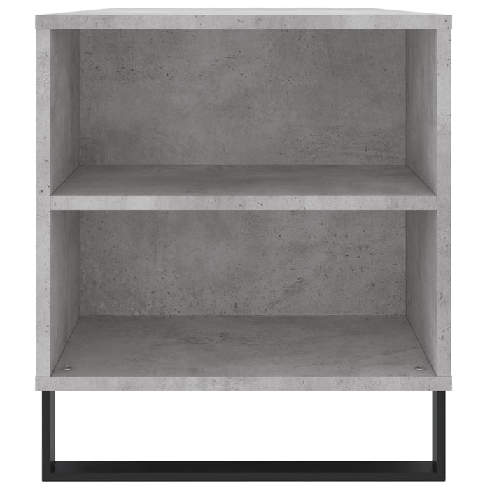 Tavolino Salotto Grigio Cemento 102x44,5x50cm Legno Multistrato 831008