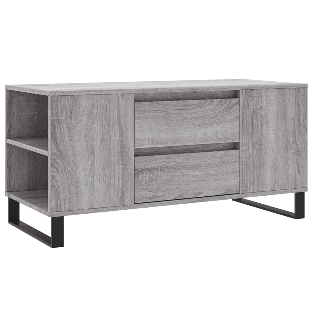 Tavolino Salotto Grigio Sonoma 102x44,5x50 cm Legno Multistrato 831010