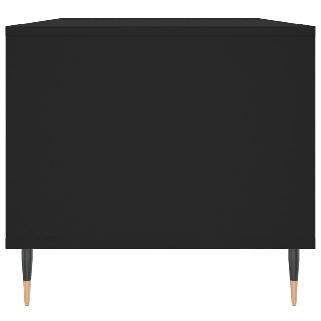Tavolino da Salotto Nero 90x49x45 cm in Legno Multistrato 831013