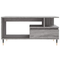 Tavolino da Salotto-Tavolino da soggiorno-Tavolo Grigio Sonoma 90x49x45 cm Legno Multistrato 810306