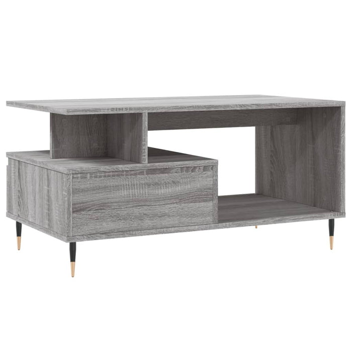 Tavolino da Salotto Grigio Sonoma 90x49x45 cm Legno Multistrato 831018