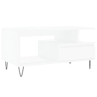 Tavolino da Salotto Bianco 90x49x45 cm in Legno Multistratocod mxl 78891