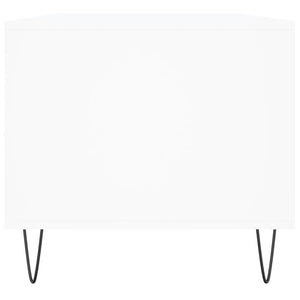 Tavolino da Salotto Bianco 90x49x45 cm in Legno Multistrato 831020