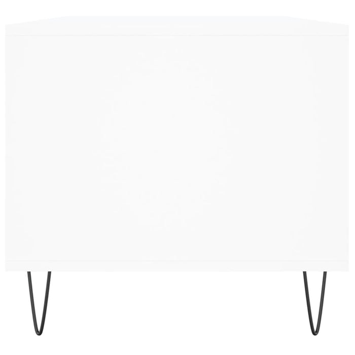 Tavolino da Salotto Bianco 90x49x45 cm in Legno Multistrato 831020