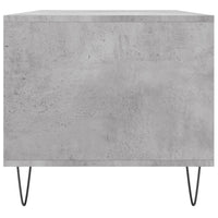 Tavolino Salotto Grigio Cemento 90x49x45 cm Legno Multistrato 831024