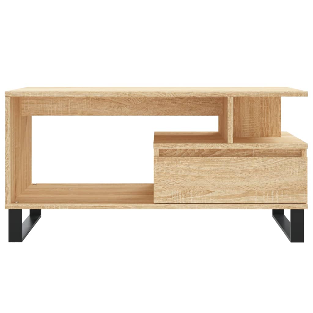 Tavolino da Salotto Rovere Sonoma 90x49x45 cm Legno Multistrato 831031