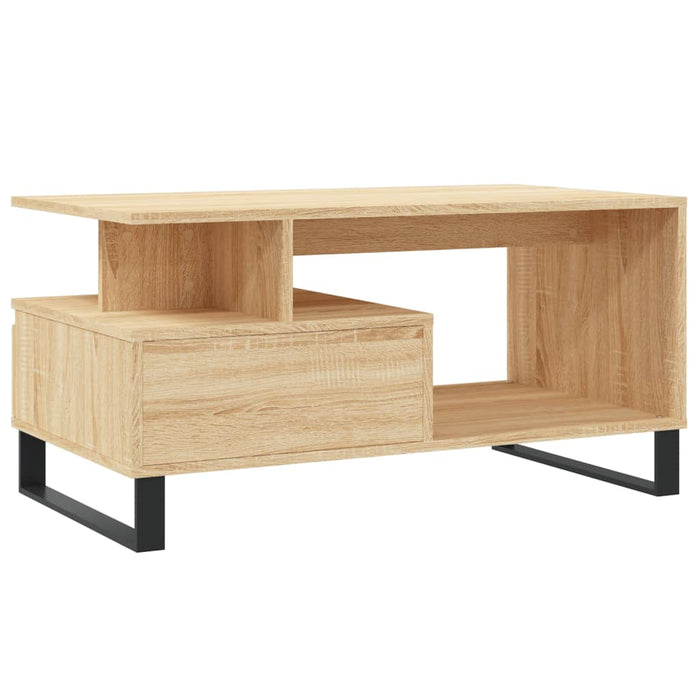 Tavolino da Salotto Rovere Sonoma 90x49x45 cm Legno Multistrato 831031