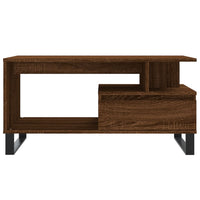 Tavolino Salotto-Tavolino da soggiorno-Tavolo Rovere Marrone 90x49x45 cm Legno Multistrato 884518
