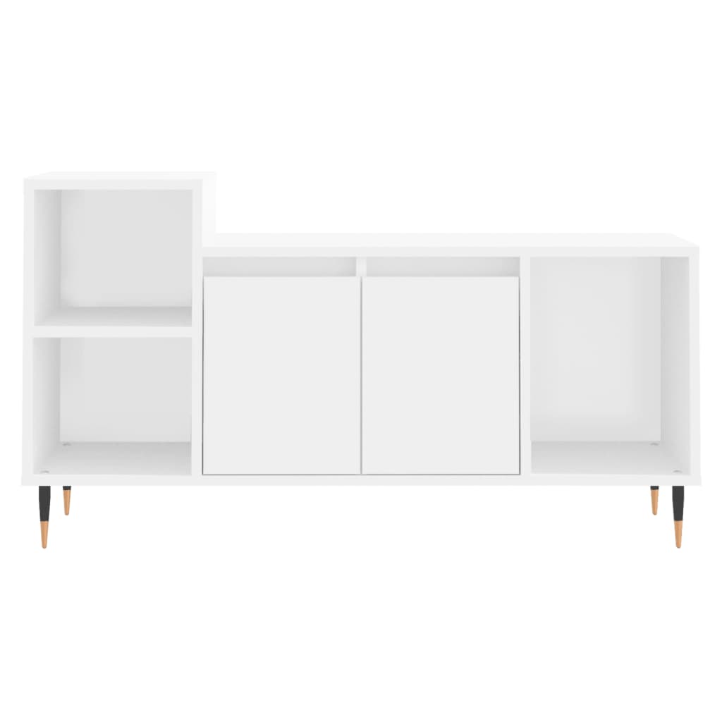 Mobile Porta TV-Mobile per TV-Credenza TV Bianco 100x35x55 cm in Legno Multistrato 210626