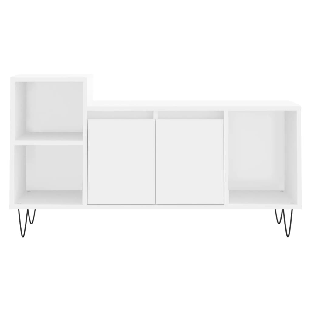 Mobile Porta TV-Mobile per TV-Credenza TV Bianco 100x35x55 cm in Legno Multistrato 372673