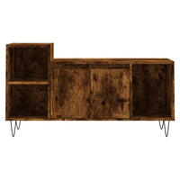 Mobile TV-Credenza per TV-Console TV Rovere Fumo 100x35x55 cm in Legno Multistrato 471936
