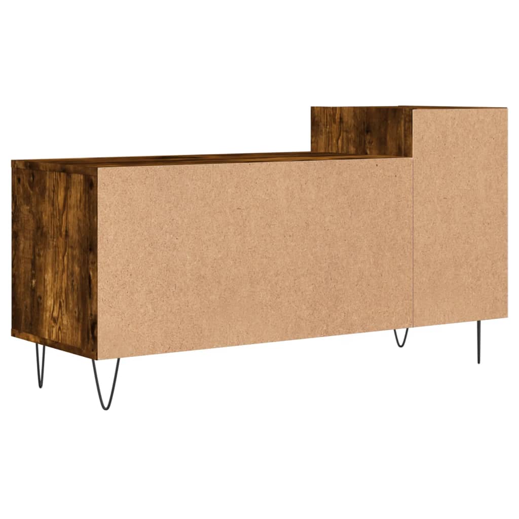 Mobile TV-Credenza per TV-Console TV Rovere Fumo 100x35x55 cm in Legno Multistrato 471936