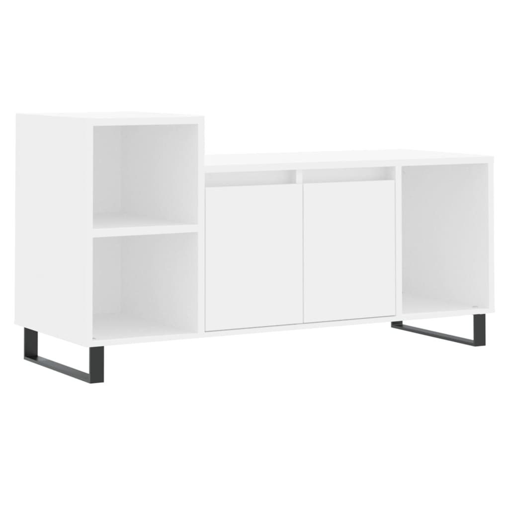 Mobile Porta TV-Mobile per TV-Credenza TV Bianco 100x35x55 cm in Legno Multistrato 191868