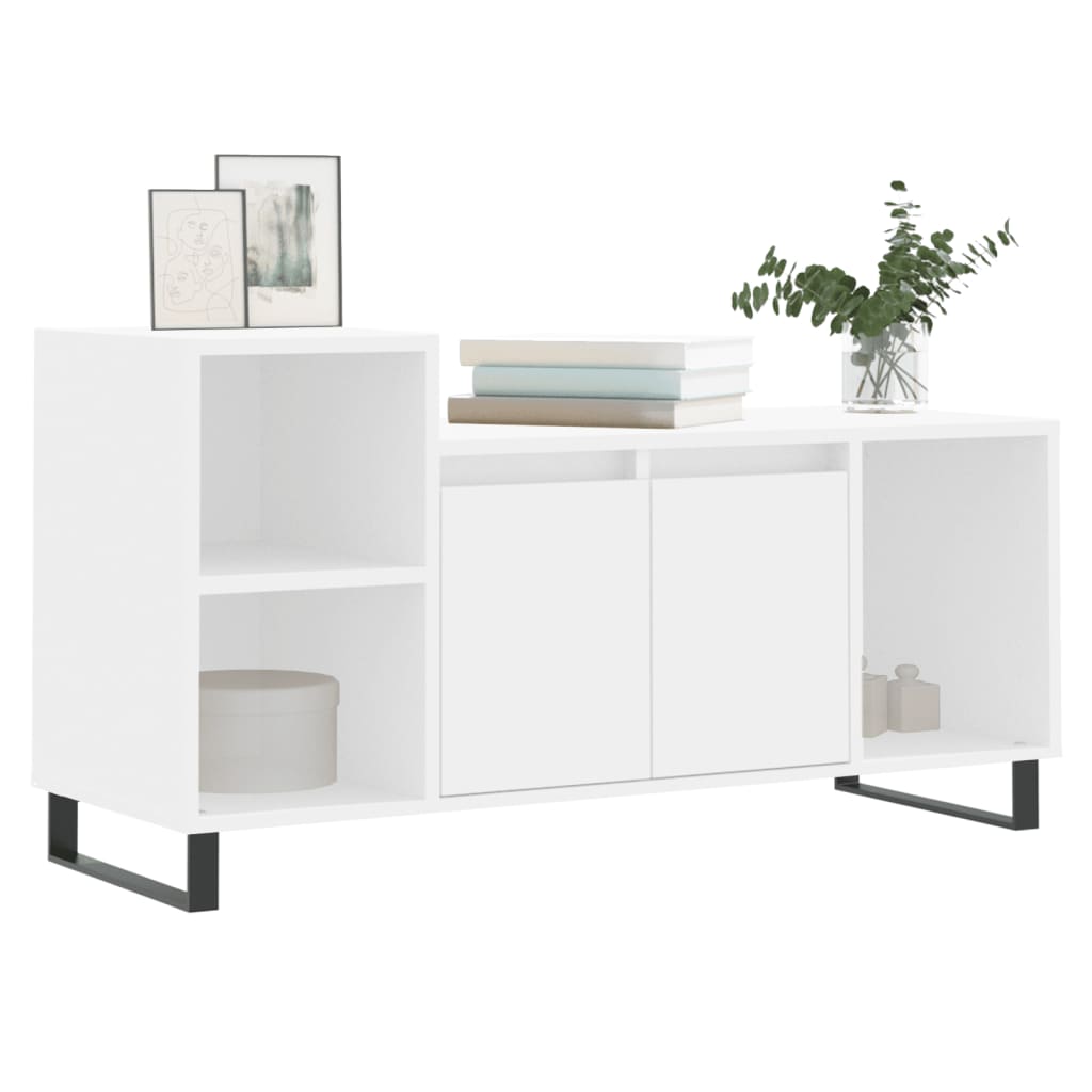 Mobile Porta TV-Mobile per TV-Credenza TV Bianco 100x35x55 cm in Legno Multistrato 191868