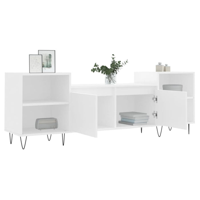 Mobile Porta TV Bianco 160x35x55 cm in Legno Multistrato 831340
