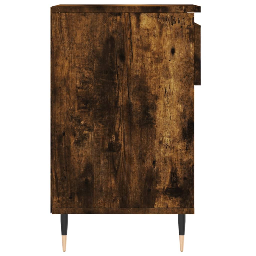 Scarpiera Rovere Fumo 102x36x60 cm in Legno Multistrato 831361