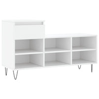 Scarpiera Bianca 102x36x60 cm in Legno Multistrato 831364