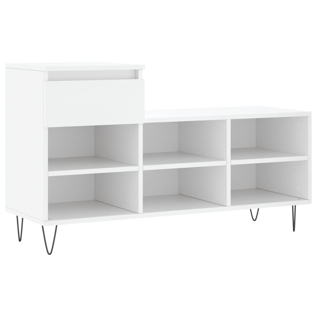 Scarpiera Bianca 102x36x60 cm in Legno Multistratocod mxl 78835