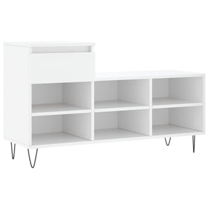 Scarpiera Bianca 102x36x60 cm in Legno Multistratocod mxl 78835