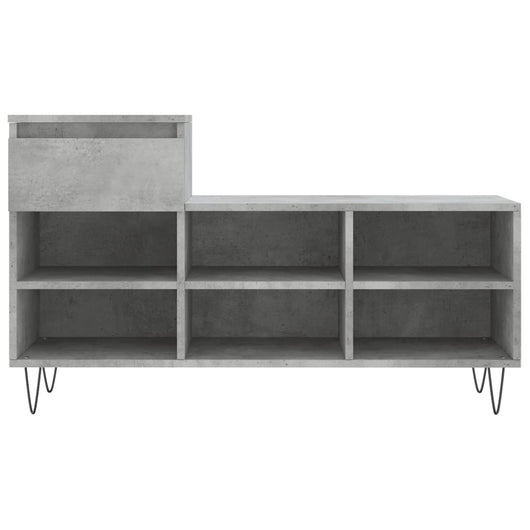Scarpiera scarpiera mobile portaoggetti ingresso corridoio soggiorno 102 x 36 x 60 cm multistrato grigio 02_0021792
