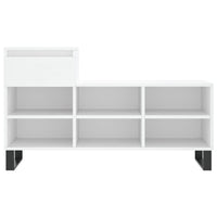 Scarpiera Bianca 102x36x60 cm in Legno Multistrato 831372