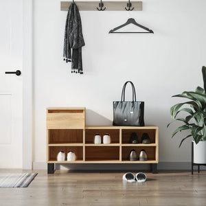 Scarpiera Rovere Sonoma 102x36x60 cm in Legno Multistrato 831375