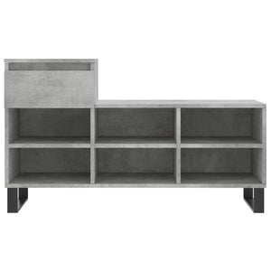 Scarpiera Grigio Cemento 102x36x60 cm in Legno Multistrato 831376