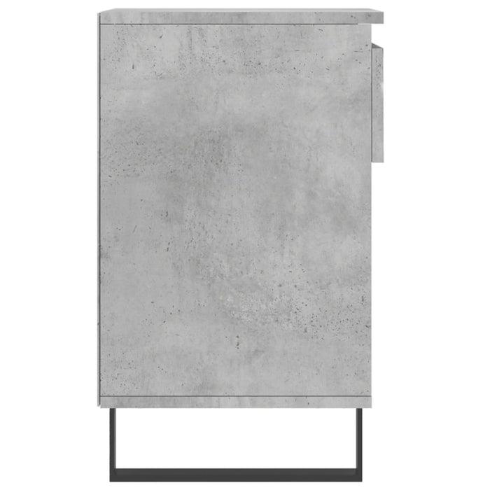 Scarpiera Grigio Cemento 102x36x60 cm in Legno Multistrato 831376