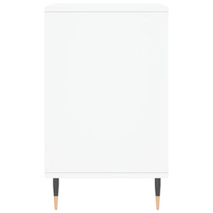 Scarpiera Bianco Lucido 102x36x60 cm in Legno Multistrato