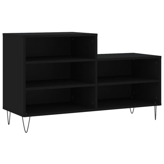Scarpiera scarpiera mobile portaoggetti ingresso corridoio soggiorno 102 x 36 x 60 cm legno multistrato nero 02_0021946