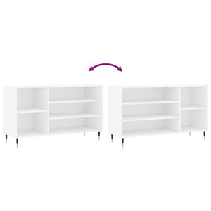 Scarpiera Bianca 102x36x60 cm in Legno Multistrato 831404