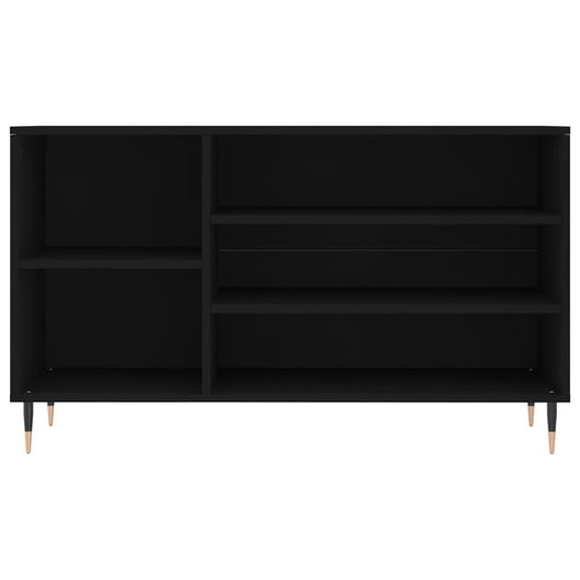 Scarpiera scarpiera mobile portaoggetti ingresso corridoio soggiorno 102 x 36 x 60 cm legno multistrato nero 02_0021941