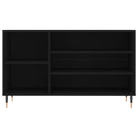 Scarpiera Nera 102x36x60 cm in Legno Multistrato 831405