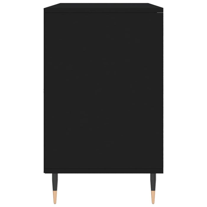 Scarpiera Nera 102x36x60 cm in Legno Multistrato 831405