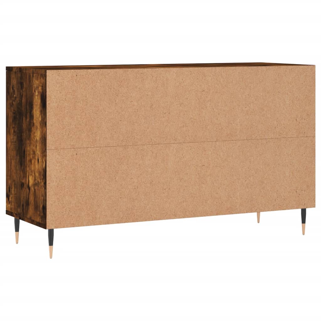 Scarpiera Rovere Fumo 102x36x60 cm in Legno Multistrato 831409