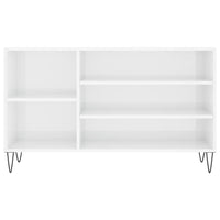 Scarpiera Bianco Lucido 102x36x60 cm in Legno Multistrato 831414