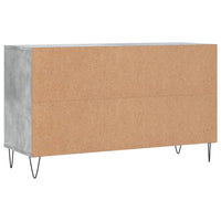 Scarpiera Grigio Cemento 102x36x60 cm in Legno Multistrato 831416