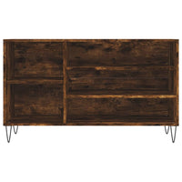 Scarpiera Rovere Fumo 102x36x60 cm in Legno Multistrato 831417