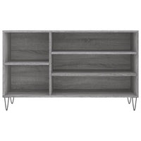 Scarpiera Grigio Sonoma 102x36x60 cm in Legno Multistrato 831418