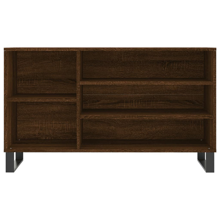Scarpiera Rovere Marrone 102x36x60 cm in Legno Multistrato