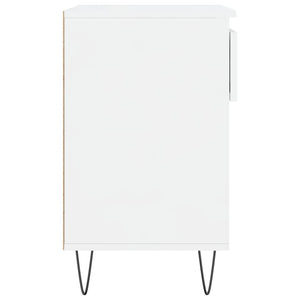 Scarpiera Bianco Lucido 70x36x60 cm in Legno Multistrato 831438