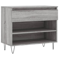 Scarpiera Grigio Sonoma 70x36x60 cm in Legno Multistrato 831442