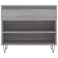 Scarpiera Grigio Sonoma 70x36x60 cm in Legno Multistrato 831442