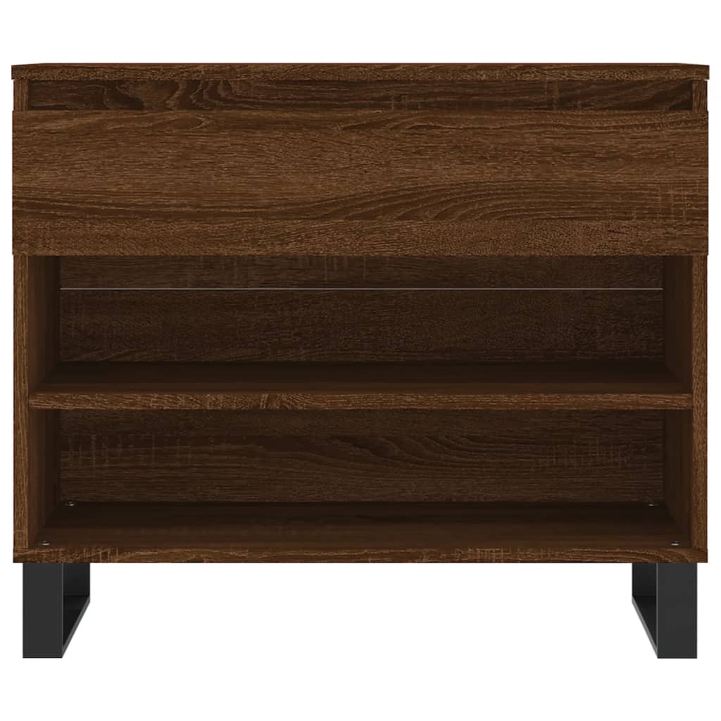 Scarpiera Rovere Marrone 70x36x60 cm in Legno Multistrato 831451