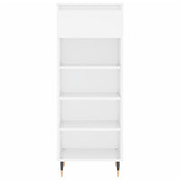 Scarpiera Bianco Lucido 40x36x105 cm in Legno Multistrato 831454