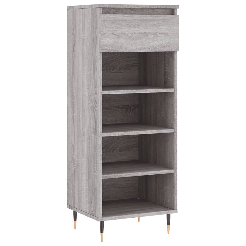 Scarpiera Grigio Sonoma 40x36x105 cm in Legno Multistratocod mxl 126804