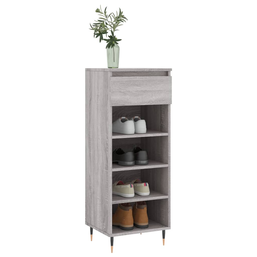 Scarpiera Grigio Sonoma 40x36x105 cm in Legno Multistratocod mxl 126804