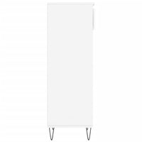 Scarpiera Bianco Lucido 40x36x105 cm in Legno Multistrato 831462