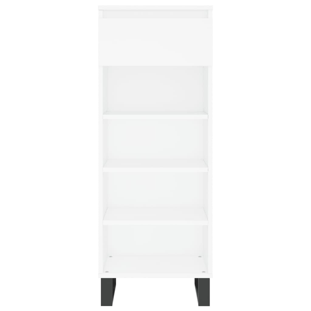 Scarpiera Bianca 40x36x105 cm in Legno Multistrato 831468